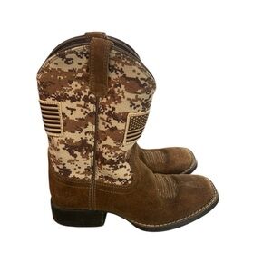 Ariat Kids Brown Digital Camo Boots size 12.5